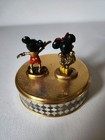 Vintage Walt Disney Mickey Minnie Pewter Figure Set 1989