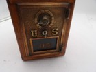 Post Office Wooden Bank Metal Door 8x5x7 Lock No Work