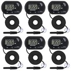 6 Packlcd Digital Aquarium Thermometer Fish Tank Water Terrarium Temperature 
