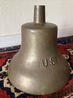 Ww11 United States Navy Brass Nickel Plated Retired Nautical Ships 10    Boat Bell