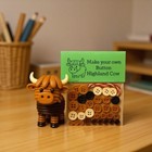 Diy Button Highland Cow Craft Kit Christmas Ornament Make Your Own Highland Cow