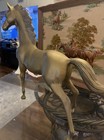 Vintage 20   x28 5   large Brass Horse Statue Heavy Mcm Cast Stallion Figurine