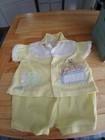 Vintage Bright Yellow Cradle Romper  Mayfair  9 Months  Animal Cracker Baby Rare