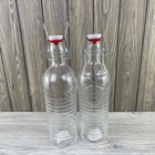Bormioli Rocco Officina Water Bottle   40 50 Oz  Italian Glass Lot Of 2