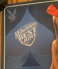 Old Milwaukee s Best Beer Poster Sign Playboy Betting Bunny