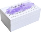 Appointment Reminder Cards Watercolor Pack Of 100  purple-type2 