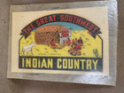 Rare  Vintage Travel Decal Indian Country Great Southwest Souvenir Luggage