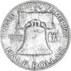 1959 D Franklin Half Dollar Extra Fine 90  Silver