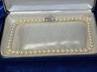 Antique Cultured Pearl 14k White Gold Clasp Necklace Original Box Los Angeles