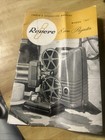Revere Model 48 8mm Desktop Movie Projector Dual Speed 100w Gray black