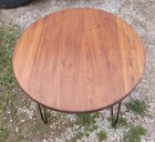 Mid Century Round Solid Cherry Coffee Table  ct335 