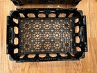 Lot Of 4 Used Coca Cola Black Plastic 20oz Bottle Crates Gardening  Stackable