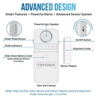 Door Window Alarm 130db Loud   3 Volume Levels   4 Modes alarm chime    Wide Gap