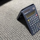 Vintage Sharp El-520l Scientific statistic Calculator - Tested With Case