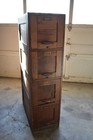 Antique Oak File Cabinet 4 Drawer Legal Filing Cabinet Mission Arts   Crafts