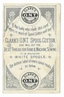 Victorian Trading Card - Clark s  -  girl Fixing Boy s Pants   1j6 