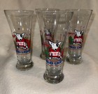  spuds Mackenzie 1987 Christmas Tall Glasses Set Of 4