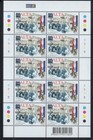 Malta Sc 1219-23 2005 60th Anniv End Of Ww Ii  Set In  Sheets Of 10 Mint Nh