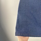 Vtg 60s 70s Levi s Denim Skirt Big E Orange Tab Knee Length Size 10 Made In Usa