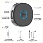 Portable 3 5mm Aux Car Adapter Bluetooth Wireless Audio Receiver Car home Stereo