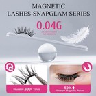 Magnetic Eyelashes With Applicator Reusable Magnetic Lashes Natural Look No G   