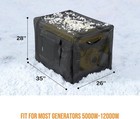 Generator Covers Heavy Duty Waterproof  35   lx26   wx28   h Portable Black 