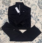 Alo Men s Black 2-piece Sweatsuit Set 1 4 Zip Pullover   Pants Xxxl