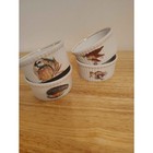 Vintage Louis Lourioux Lefaune French Porcelain Ramekins   set Of 4   made In France