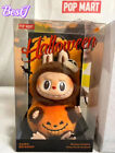 Authentic Labubu Happy Halloween Party-sitting Pumpkin Vinyl Plush Pendant