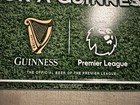 Guinness Premier League Soccer Metal Tin Tacker Beer Sign Futbol 19   x13    Efl