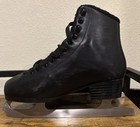 Riedell Horizon Adult Black  Ice Skates  m Width  See Pics For Condition