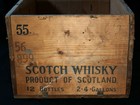 Vintage Teacher s Highland Cream Whiskey Box Scotch Wood Shipping Crate  r 