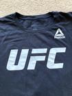 Mens Xl Black Ufc T Shirt Reebok Logo