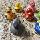 Rubber Duck Bath Toy Lot Of 8 George Washington Batman Jeep Decor Lot Of 8