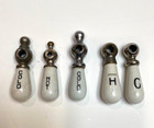 Original Antique Vintage Porcelain Hot   Cold Water Faucet Handles Salvage Lot