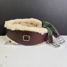 Rare Cliff Barnsby Leather Dressage Girth W  Removable Sheepskin Padding Size 52