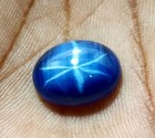 Natural 9 20 Ct Oval Cabochon 6 Rays Linde Blue Star Sapphire Loose Gemstone A 