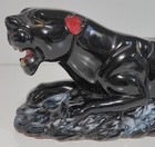 Vintage 1940 Ceramic Black Panther Figure Made In Japan Japanese 15 