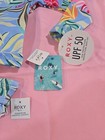 New Roxy Floral Toddler Girls Long Sleeve 2 Piece Swimsuit Bathing Suit 12 Mths 