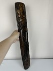 Vintage Hand Carved Wooden Tribal Wall Mask 24    Tiki African Style Folk Art