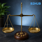 Antique Brass Apothecary Balance Scale With Weights And Case Jewellery Balance