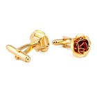 Rose Men Cufflinks 1 Pair Of Shirt Suit Cuff Links Jewelry Rhinestone Classic