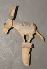 Vintage Anri Italian Mechanical Wooden Hand-carved Donkey Bottle Stopper W  Cork