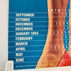 Vintage 1984 Miller Beer Poster Calendar Sexy Model Mancave Bar Nostalgia Slogan
