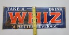 Vintage Take A Whiz Cola Porcelain Enameled Metal Sign