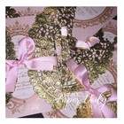 25 - 10  Gold Foil Paper Lace Doilies   Charger Placemat  Wedding Doilies