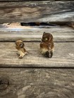 Retired Hagen Renaker Owl Set 2 Mom Baby Owlet Miniature Bird Figurines