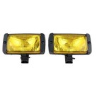 Df1075kb 3x6 Universal Glass Lens Rectangular Bumper Fog Light Kit  Amber Pair
