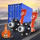2 Pack Shipping Container Wheels 6  5 5 Lug Wheels Kit