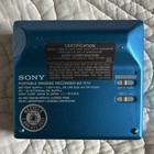 Sony Walkman Mz-r70 Md Minidisc Recorder Blue silver Used